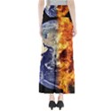 Earth World Globe Universe Space Full Length Maxi Skirt View2