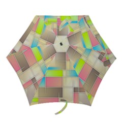 Background Abstract Grid Mini Folding Umbrellas by Simbadda