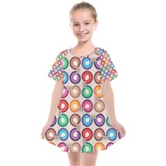 Seamless Pattern Background Abstract Kids  Smock Dress by Simbadda