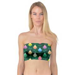 Tulips Seamless Pattern Background Bandeau Top by Simbadda