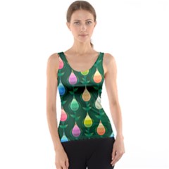 Tulips Seamless Pattern Background Tank Top by Simbadda