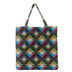 Seamless Pattern Background Abstract Grocery Tote Bag by Simbadda