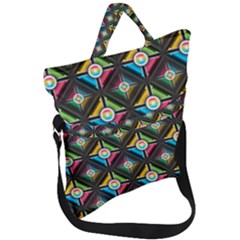 Seamless Pattern Background Abstract Fold Over Handle Tote Bag by Simbadda