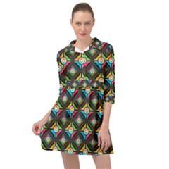 Seamless Pattern Background Abstract Mini Skater Shirt Dress