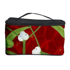 Mistletoe Christmas Texture Advent Cosmetic Storage by Simbadda