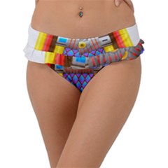 Jukebox Music Record Player Retro Frill Bikini Bottom by Simbadda