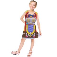 Jukebox Music Record Player Retro Kids  Tunic Dress by Simbadda