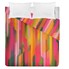 Background Abstract Colorful Duvet Cover Double Side (queen Size) by Simbadda