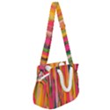 Background Abstract Colorful Rope Handles Shoulder Strap Bag View2