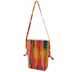 Background Abstract Colorful Folding Shoulder Bag by Simbadda