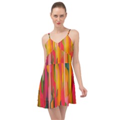 Background Abstract Colorful Summer Time Chiffon Dress