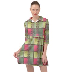 Seamless Pattern Seamless Design Mini Skater Shirt Dress