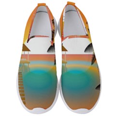 Sunset Beach Beach Palm Ocean Men s Slip On Sneakers by Simbadda