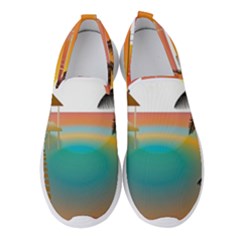 Sunset Beach Beach Palm Ocean Women s Slip On Sneakers by Simbadda