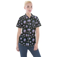 Seamless Pattern Seamless Design Women s Short Sleeve Pocket Shirt