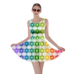 Background Colorful Geometric Skater Dress by Simbadda