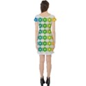 Background Colorful Geometric Short Sleeve Skater Dress View2