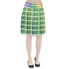 Background Colorful Geometric Pleated Skirt by Simbadda