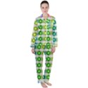 Background Colorful Geometric Satin Long Sleeve Pyjamas Set View1