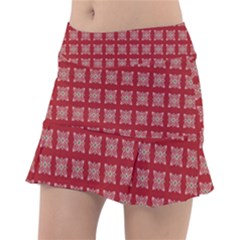 Christmas Paper Wrapping Paper Tennis Skirt by Simbadda