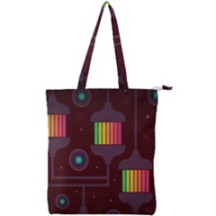 Non Seamless Pattern Background Double Zip Up Tote Bag by Simbadda