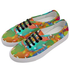 Background Colorful Abstract Women s Classic Low Top Sneakers by Simbadda