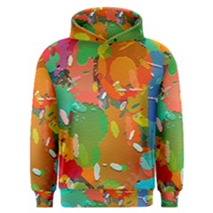 Background Colorful Abstract Men s Overhead Hoodie by Simbadda