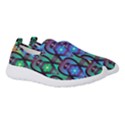 Pattern Background Bright Blue Women s Slip On Sneakers View3