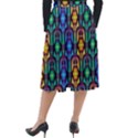 Pattern Background Bright Blue Classic Velour Midi Skirt  View2