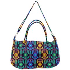 Pattern Background Bright Blue Removal Strap Handbag by Simbadda