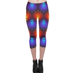 Background Colorful Abstract Capri Leggings  by Simbadda