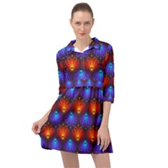 Background Colorful Abstract Mini Skater Shirt Dress by Simbadda