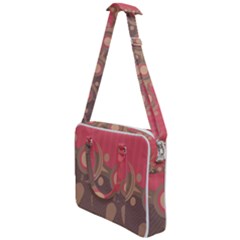 Background Tribal Ethnic Red Brown Cross Body Office Bag