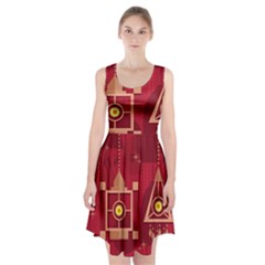 Background Objects Stylized Racerback Midi Dress by Simbadda