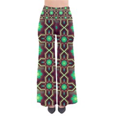 Pattern Background Bright Brown So Vintage Palazzo Pants by Simbadda