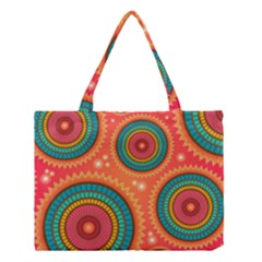 Background Texture Mosaic Medium Tote Bag by Simbadda