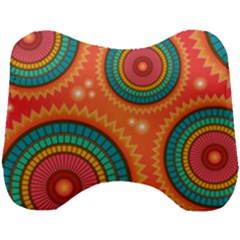 Background Texture Mosaic Head Support Cushion by Simbadda