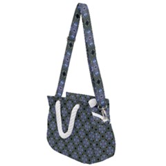 Pattern Design Shapes Rope Handles Shoulder Strap Bag