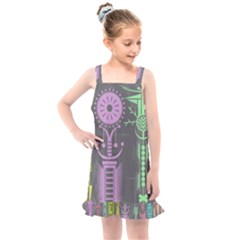 Background Non Seamless Pattern Kids  Overall Dress by Simbadda