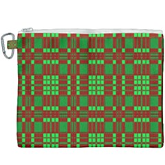 Lumberjack Plaid Buffalo Plaid Canvas Cosmetic Bag (xxxl) by Simbadda