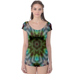 Art Background Flames Boyleg Leotard  by Simbadda