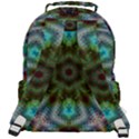 Art Background Flames Rounded Multi Pocket Backpack View3