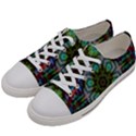 Art Background Flames Women s Low Top Canvas Sneakers View2