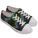 Art Background Flames Women s Low Top Canvas Sneakers View3