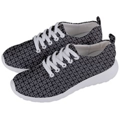 Pattern Background Black And White Men s Lightweight Sports Shoes by Simbadda