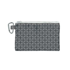 Pattern Background Black And White Canvas Cosmetic Bag (small) by Simbadda