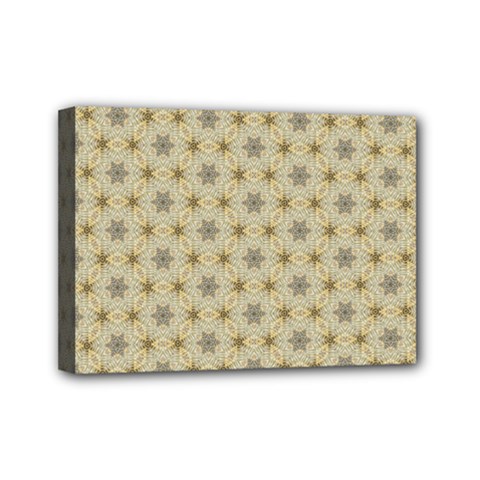 Star Basket Pattern Basket Pattern Mini Canvas 7  X 5  (stretched) by Simbadda