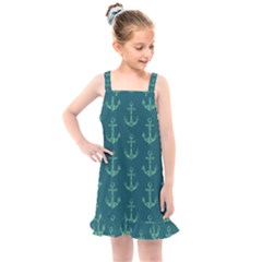 Mermaid Anchors Kids  Overall Dress by VeataAtticus