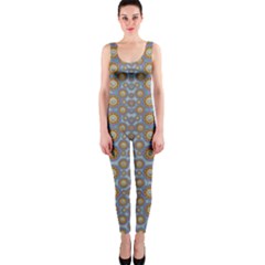 Florals Striving To Be In The Hole World As Free One Piece Catsuit by pepitasart