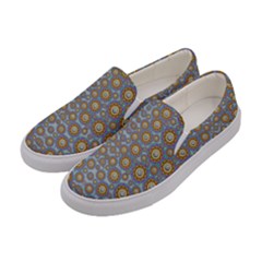 Florals Striving To Be In The Hole World As Free Women s Canvas Slip Ons by pepitasart